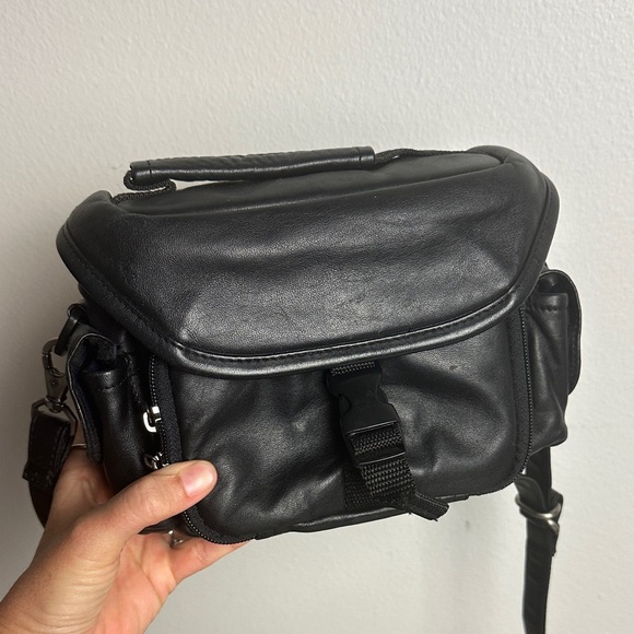 Other - Leather Crossbody Camera Bag